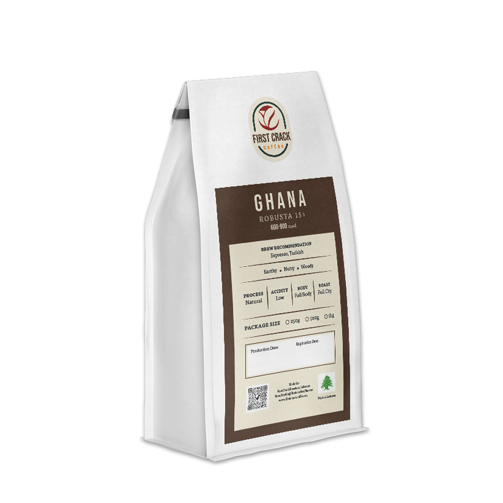Ghana Robusta Coffee Beans – Strong Body Espresso Blend | Commercial Grade | Lebanon